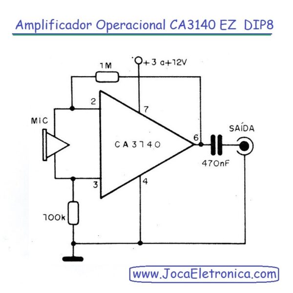 Amplificador Operacional Ca Ez Dip Jocaeletronica