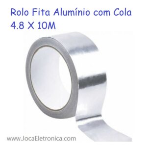 Rolo Fita Alumínio com Cola 4.8 X 10M