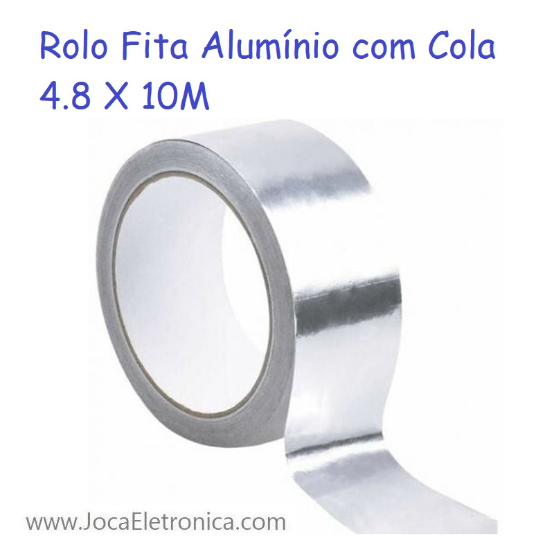 Rolo Fita Alumínio com Cola 4.8 X 10M
