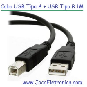 Cabo USB Tipo A + USB Tipo B