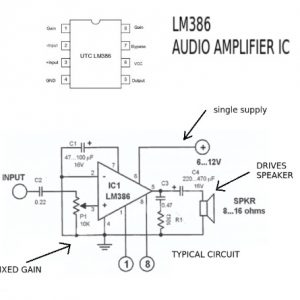 LM386L Amplificador de Audio