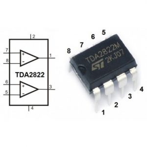 Circuito Integrado TDA2822M Amplificador Stéreo