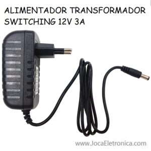 ALIMENTADOR TRANSFORMADOR SWITCHING 12V 3A