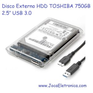 Disco Externo HDD TOSHIBA 750GB 2.5″ USB 3.0