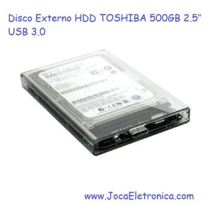 Disco Externo HDD TOSHIBA 500GB 2.5″ USB 3.0