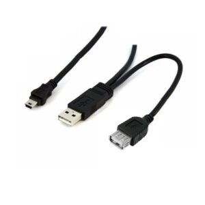 Cabo USB Macho e Fêmea / Mini USB de 70 cm