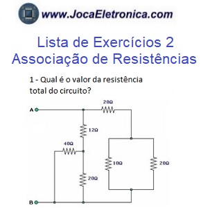 Lista de exercícios 2 – Associação de Resistências