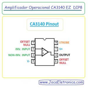 Amplificador Operacional CA3140 EZ DIP8