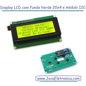 Display LCD com Fundo Verde 20×4 com módulo I2C