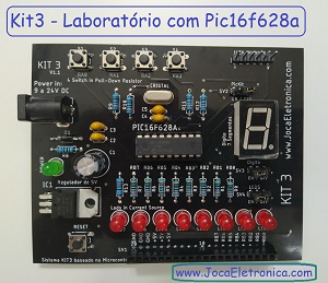 Kit3 - Laboratorio com Pic16f628a