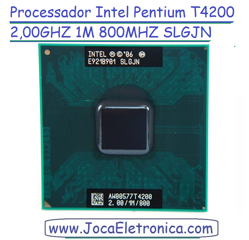 Processador Intel Pentium T4200 2,00GHZ 1M 800MHZ SLGJN