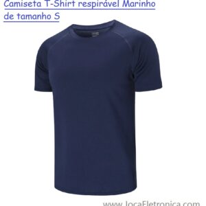 Camiseta T-Shirt respirável Marinho de tamanho S
