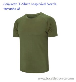 Camiseta T-Shirt respirável Verde de tamanho M