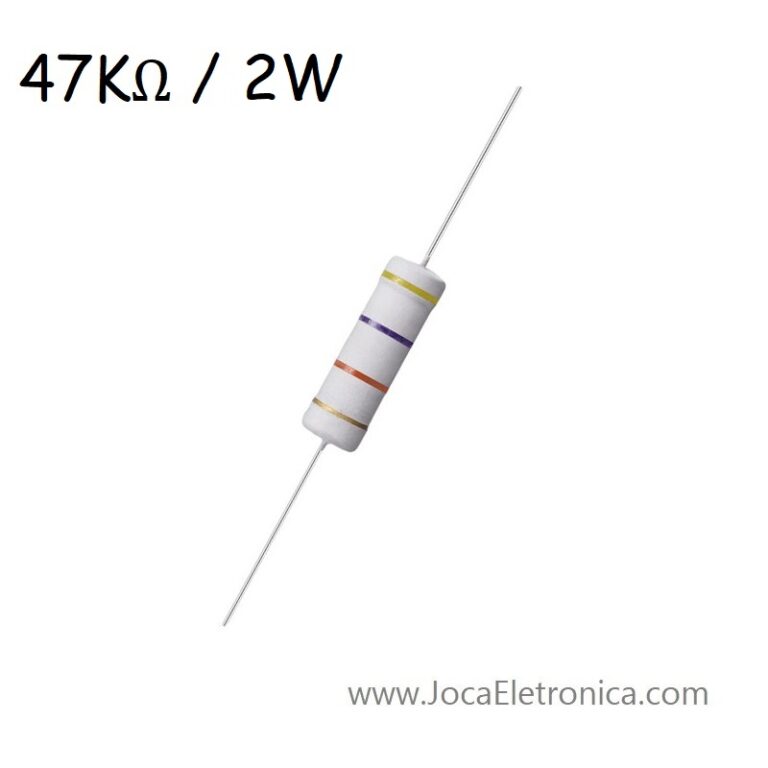 Resistor / Resistência 47K Ohm 2W Filme Metal 5%