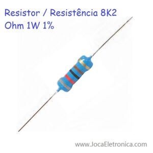 Resistor / Resistência 8K2 Ohm 1W 1%