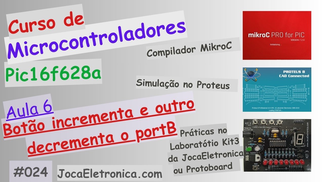 Exercício 6 – Botão incrementa e outro decrementa