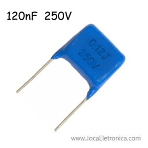 Condensador 0.12J / Capacitor Poliéster 120nF 250V