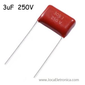 Condensador 305J Capacitor Poliéster 3uF 250V