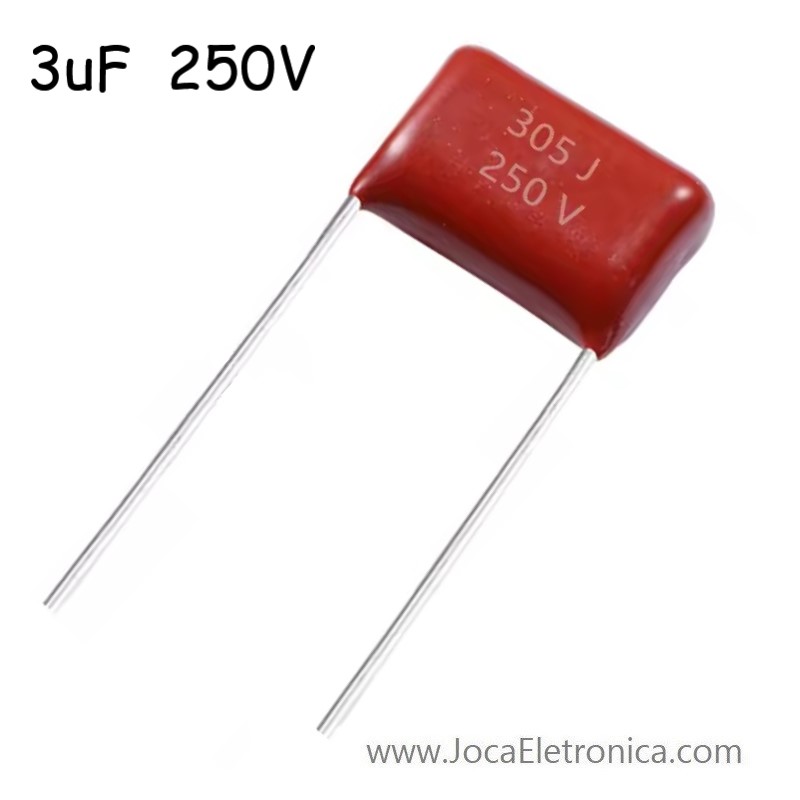 Condensador 305J Capacitor Poliéster 3uF 250V