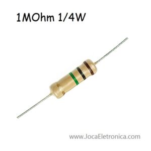 Resistor / Resistência 1 MOhm 1/4W carbono 5%