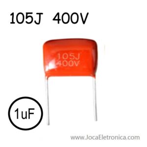 Condensador 105J / Capacitor Poliéster 1uF 400V