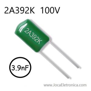 Condensador 2A392K / Capacitor Poliéster 3.9nF 100V