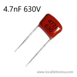 Condensador 472J / Capacitor Poliéster 4.7nF 630V