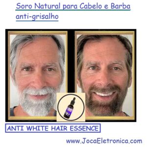  Soro Natural para Cabelo e Barba anti-grisalho