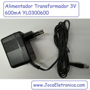 Alimentador-Transformador-3V-600mA-YL0300600