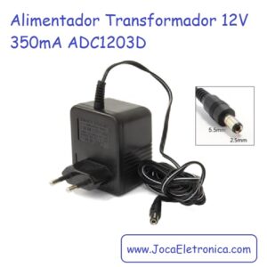 Alimentador Transformador 12V 350mA  ADC1203D