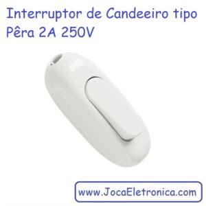 Interruptor de Candeeiro tipo Pêra 2A 250V