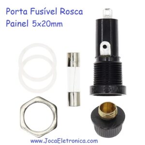 Porta Fusível Rosca Painel 5x20