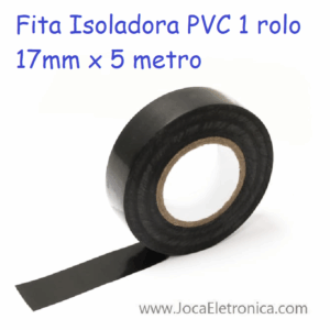 Fita Isoladora PVC 1 rolo 17mm x 5 metro