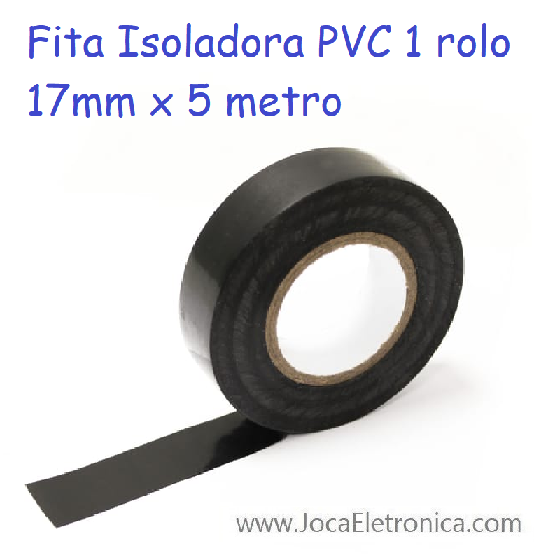 Fita Isoladora PVC 1 rolo 17mm x 5 metro