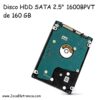 Disco HDD SATA 2.5 1600BPVT de 160 GB