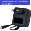 Transformador AC 18V 600mA AA-1860BN