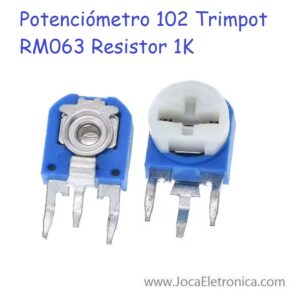 Potenciómetro 102 Trimpot RM063 Resistor 1K
