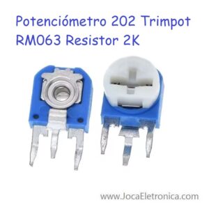 Potenciómetro 202 Trimpot RM063 Resistor 2K