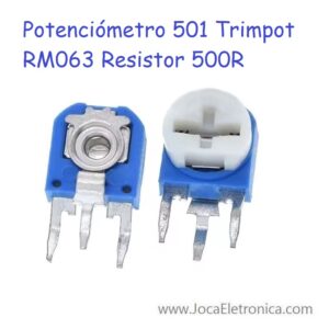 Potenciómetro 501 Trimpot RM063 Resistor 500R