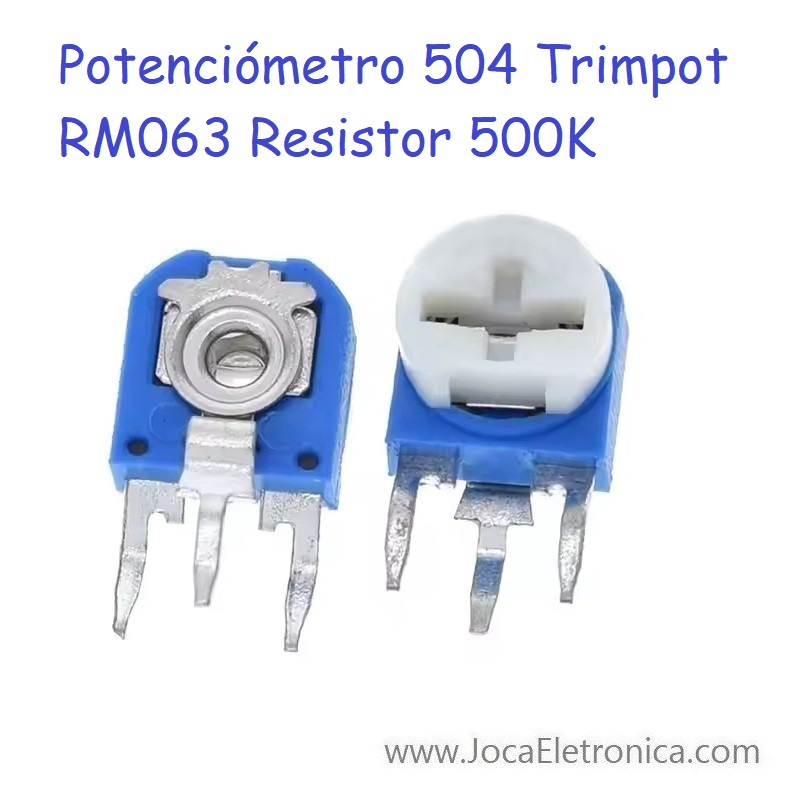 Potenciómetro 504 Trimpot RM063 Resistor 500K