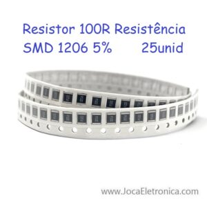 Resistor 100R SMD 1206 5% 25unid