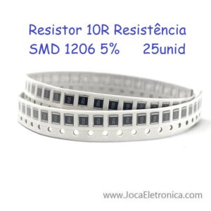 Resistor 10R SMD 1206 5% 25unid