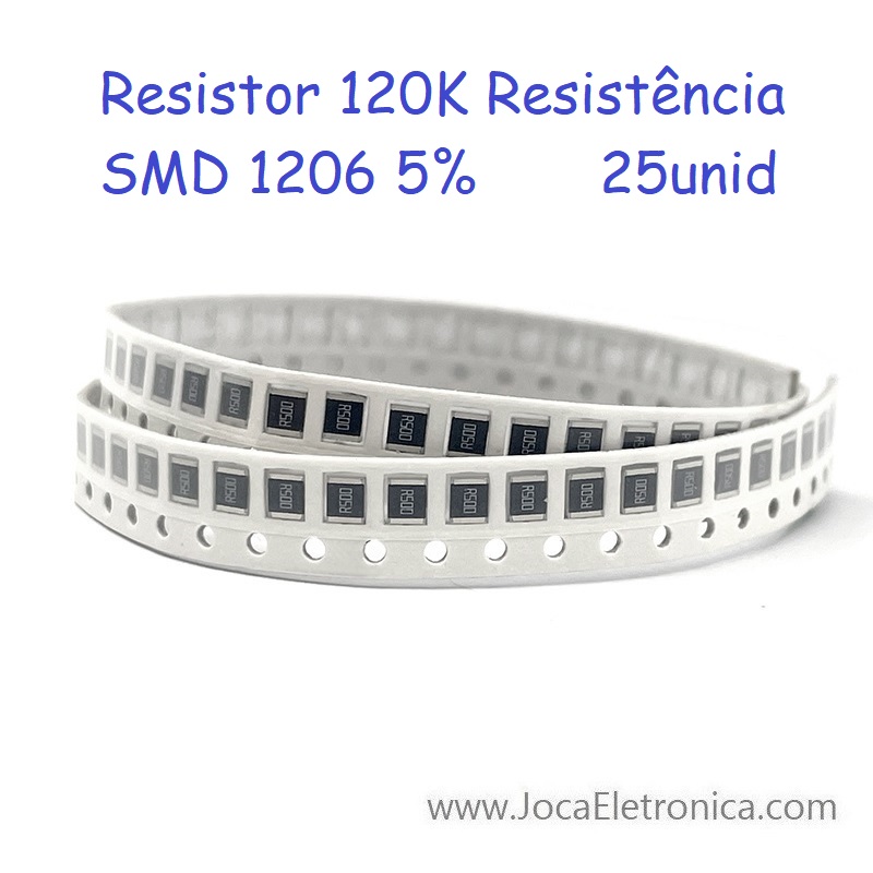 Resistor 120K SMD 1206 5% 25unid