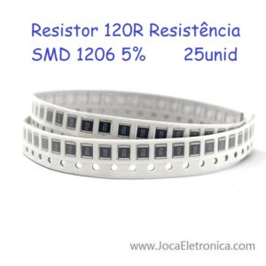 Resistor 120R Resistência SMD 1206 5% 25unid