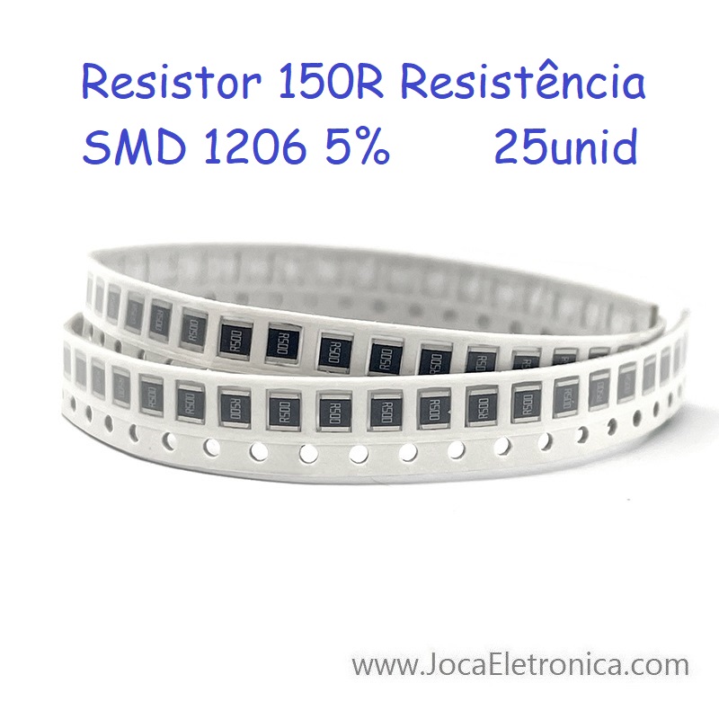 Resistor 150R SMD 1206 5% 25unid