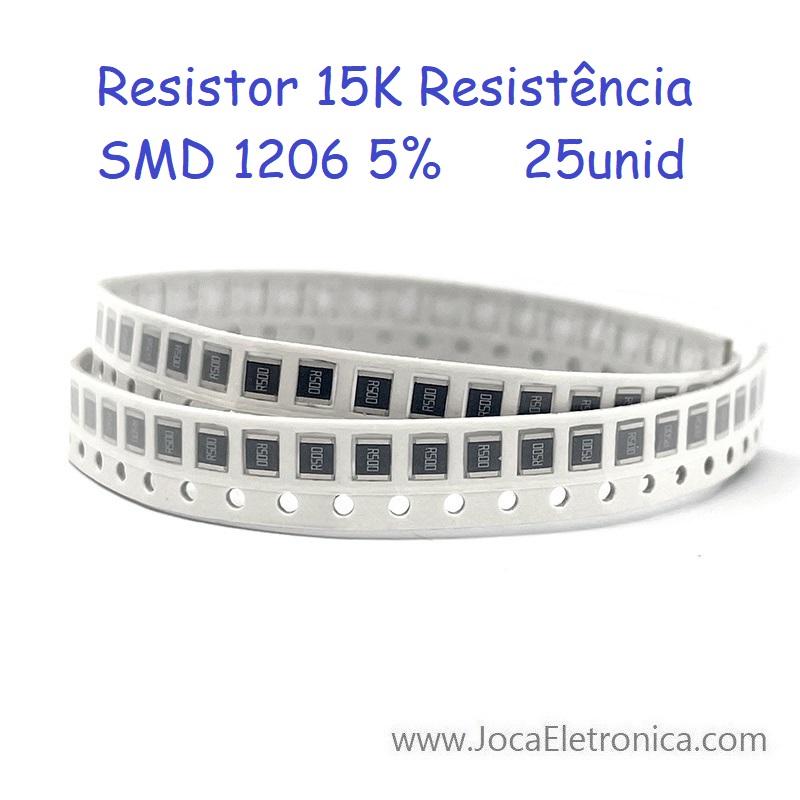Resistor 15K SMD 1206 5% 25unid