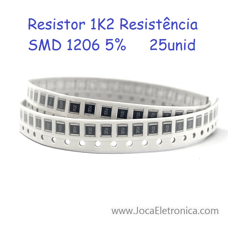 Resistor 1K2 SMD 1206 5% 25unid