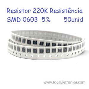 Resistor 220K SMD 0603 5% 50unid