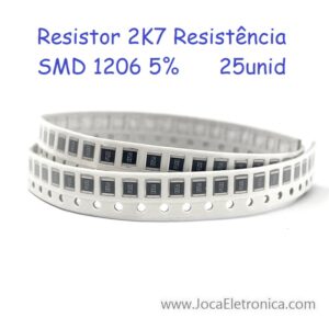 Resistor 2K7 Resistência SMD 1206 5% 25unid