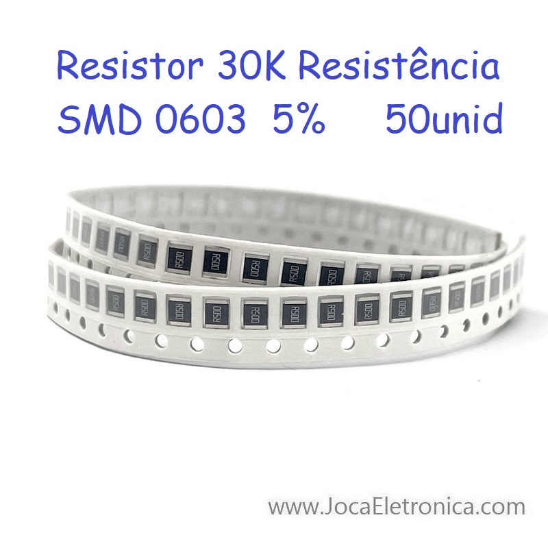 Resistor 30K SMD 0603 5% 50unid